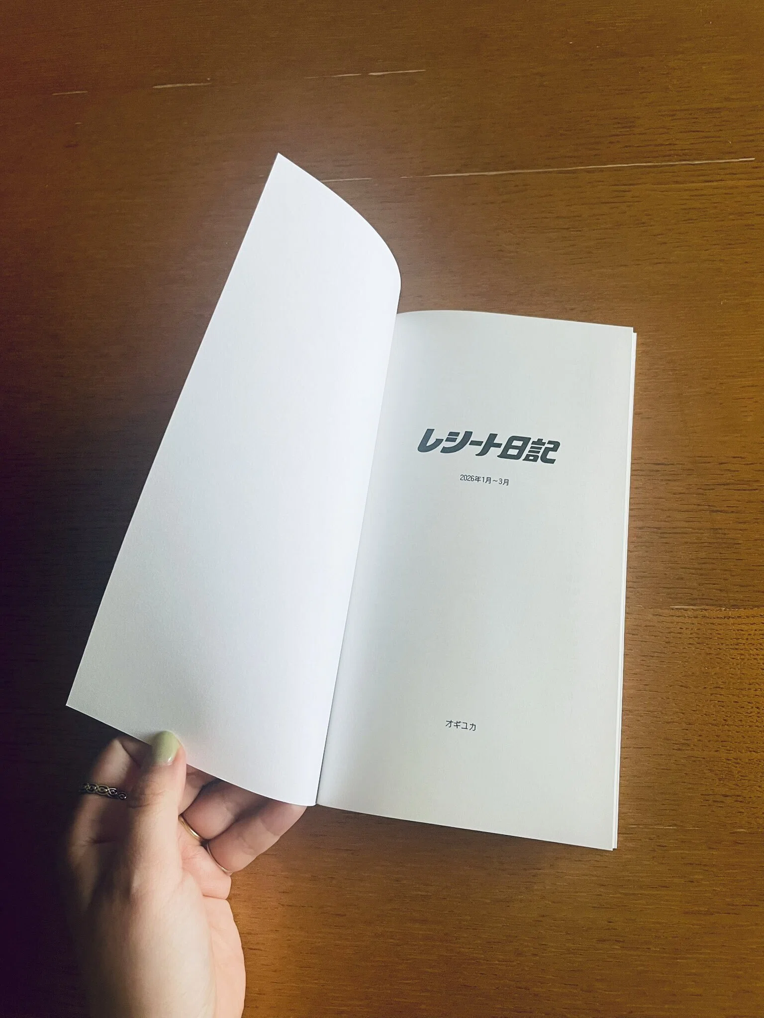 新刊『レシート日記』 を出します！文学フリマ東京【と-52】｜オギユカ