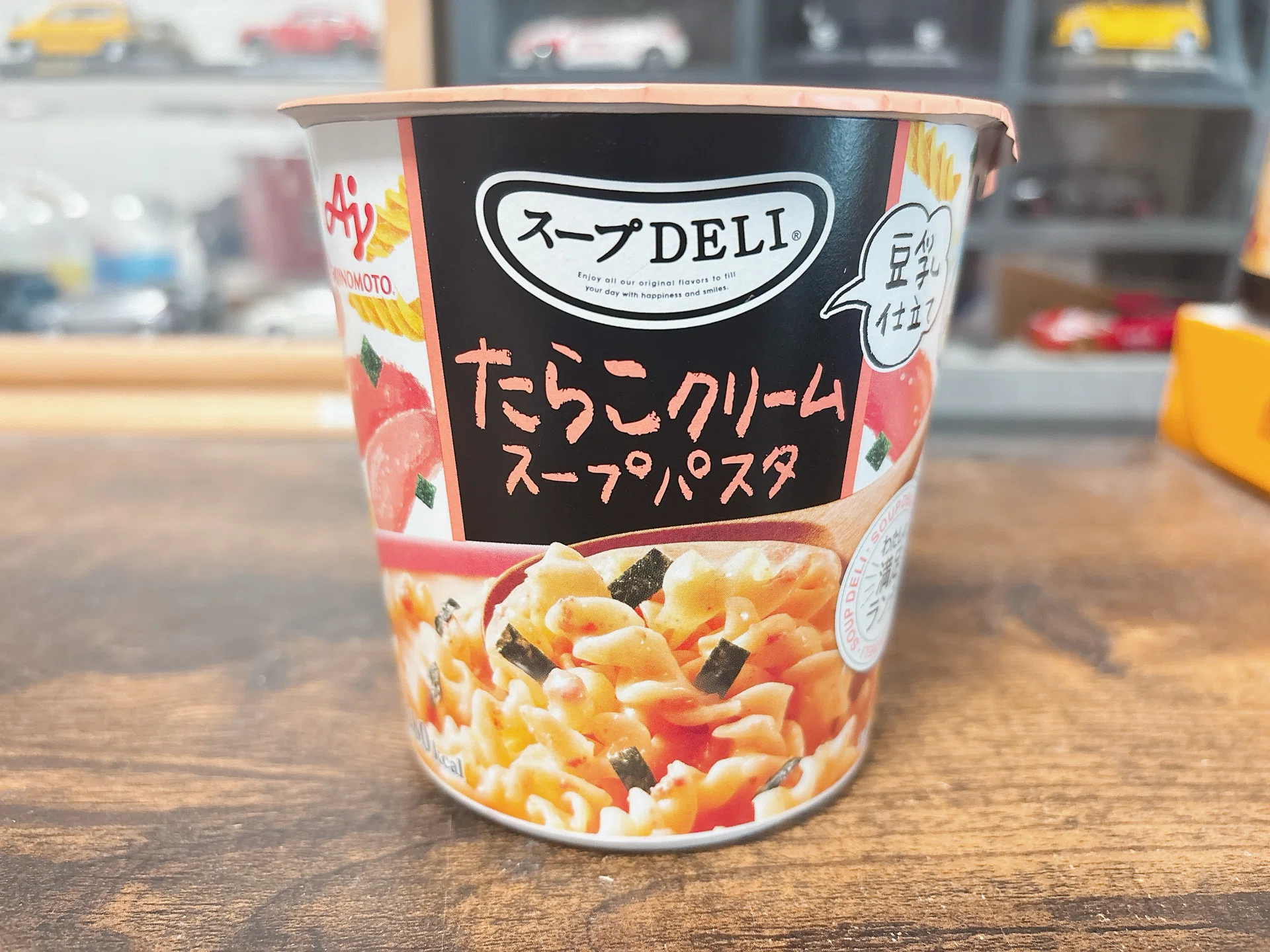 カップ麺格付け#485 スープDELI たらこクリームスープパスタ＜豆乳
