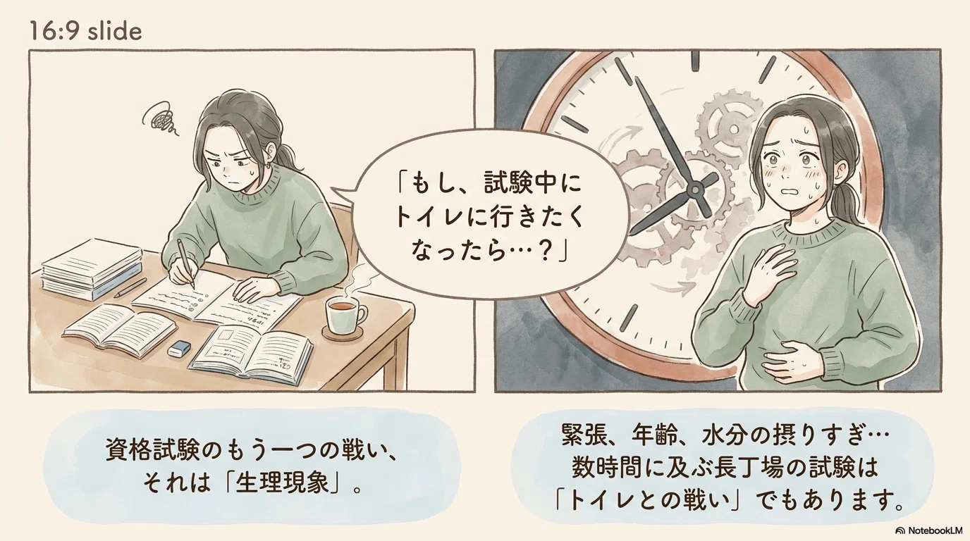 試験 中 トイレ