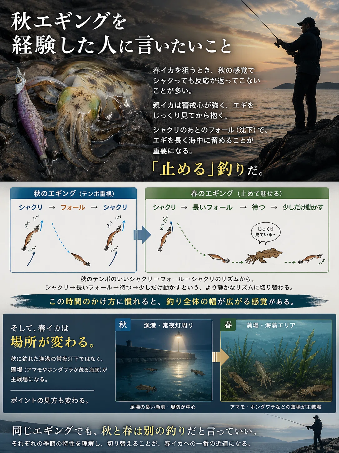 春のアオリイカは、別の生き物だ。｜FISHING EXTRA