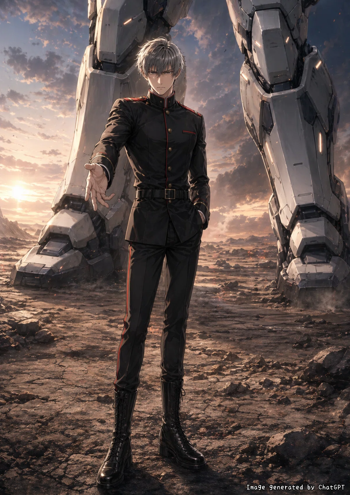 若い頃の艦長のイメージイラスト①