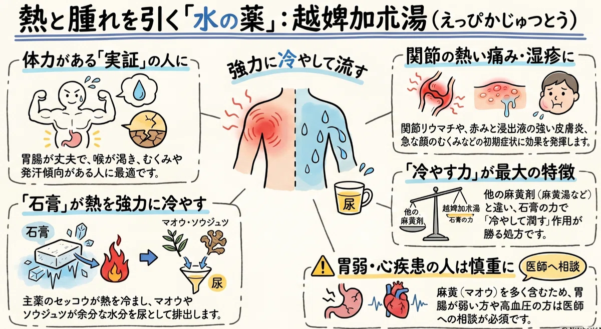 漢方処方解説【7】 越婢加朮湯（えっぴかじゅつとう）｜DEAITech.
