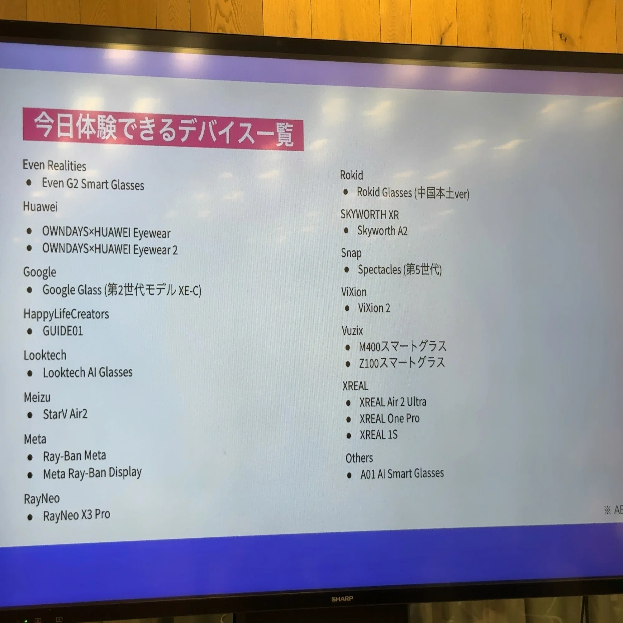 スマートグラスを5機種まとめて触ってきた——LODGE XR Talk Vol.38 実機 