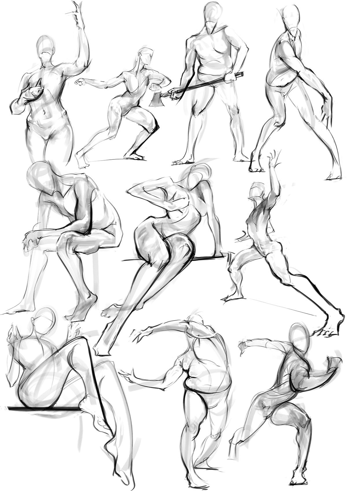 Fairburn children2ポーズ、デッサン、資料 Children's Proportions for Artists: Eugene F. Fairbanks