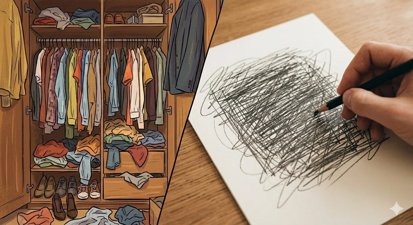 スマホを伏せた日、心に余白が生まれた。1本の鉛筆と「下手な絵」が