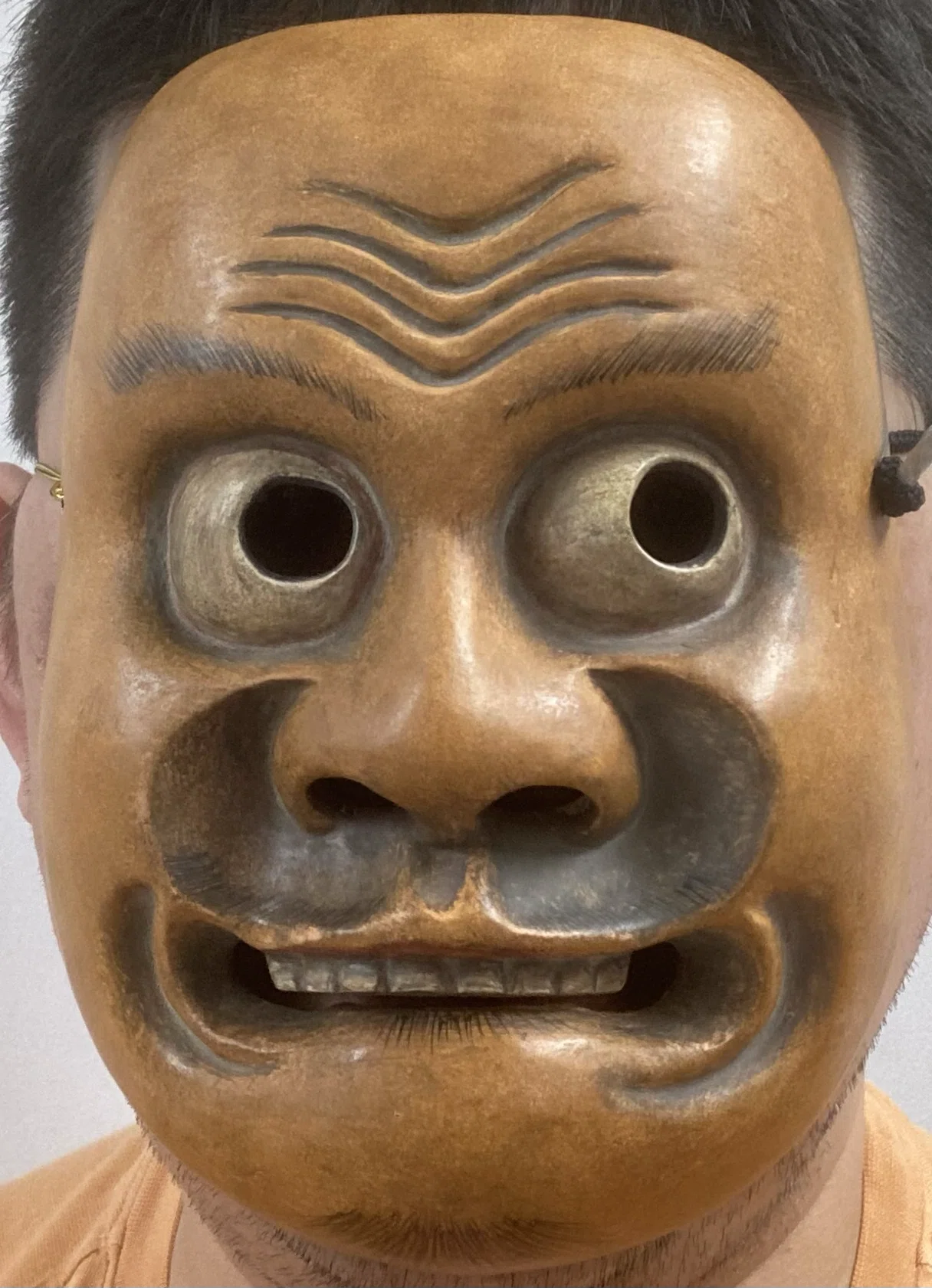ブ*ヒ様 狂言面　乙面（明治初期） 狂言面／乙 文化遺産オンライン