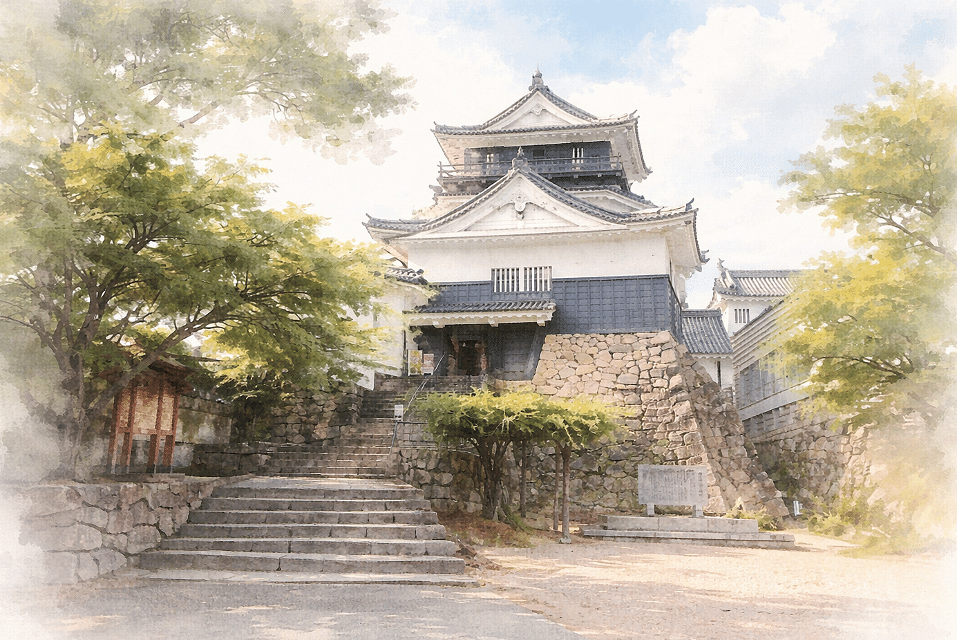 水彩画と御城印で巡る 日本の名城 28 最後に天下を掌握した武将 ― 徳川