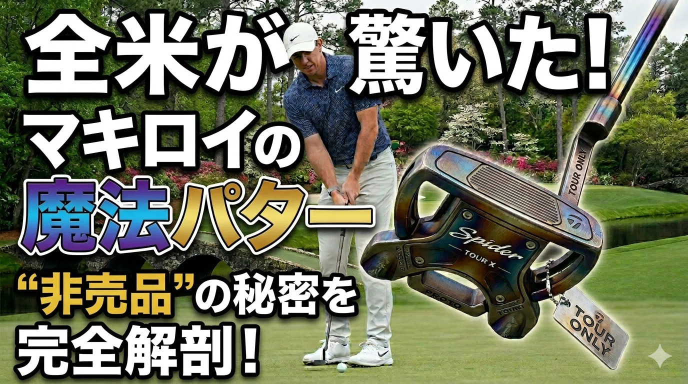 徹底解説】マキロイのマスターズ制覇を支えたパター「Spider Tour X