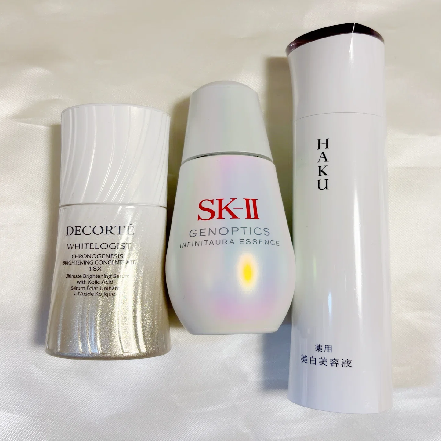40代検証】美白美容液3種類の違い｜SK-II・コスメデコルテ・HAKU比較