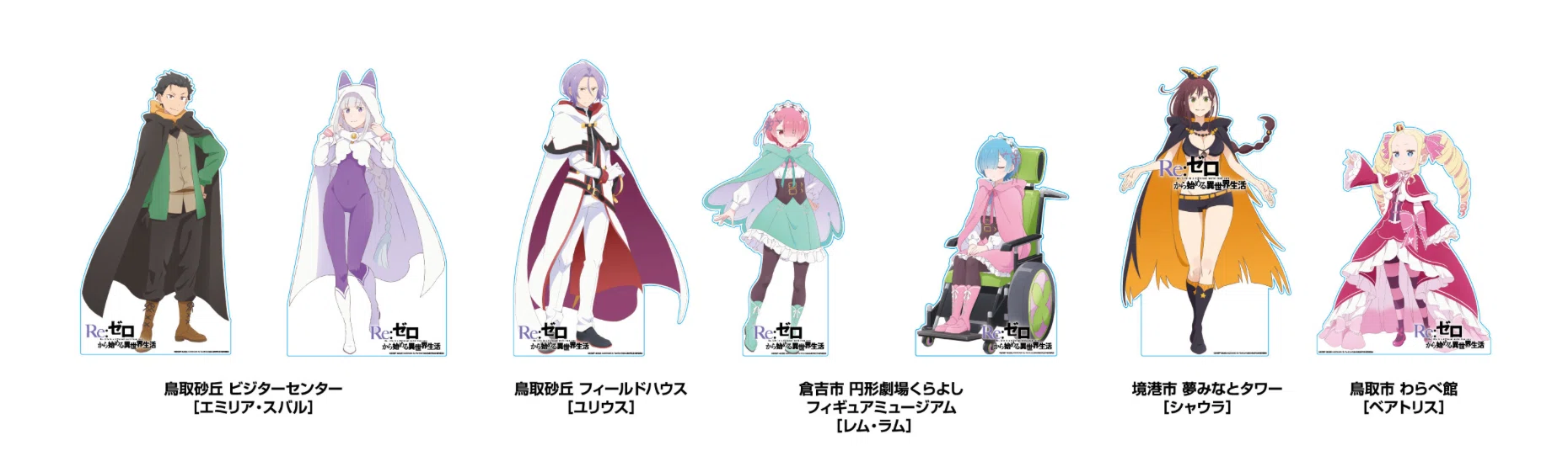 鳥取県で、アニメ『リゼロ』スタンプラリー開催中！！｜あだしょー