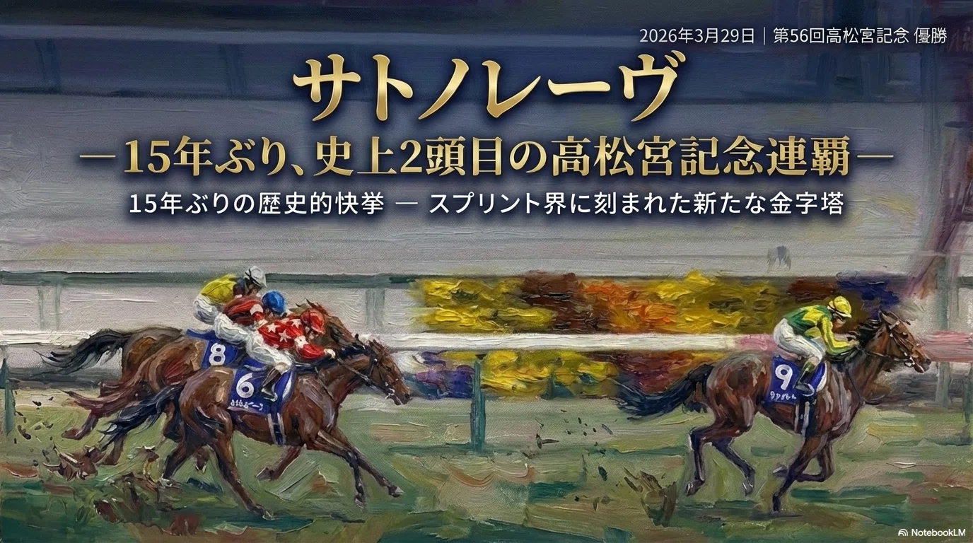 サトノレーヴ -15年ぶり、史上2頭目の高松宮記念連覇-｜ハサミおじさん