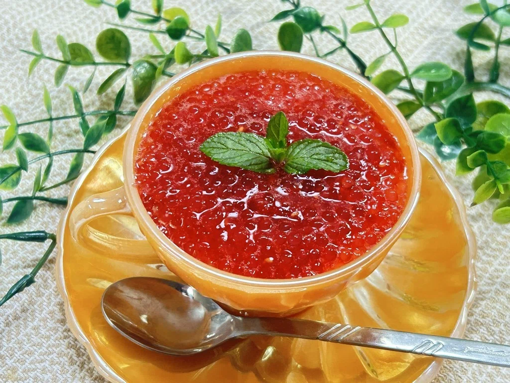 はっち秘伝の図解レシピ：【宝石の輝き】もちぷる食感に感動！お家で