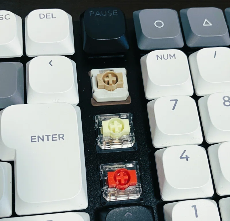 モコモコ＆がっつり Gateron KS-33バナナ軸＆チョコレート軸×Keychron