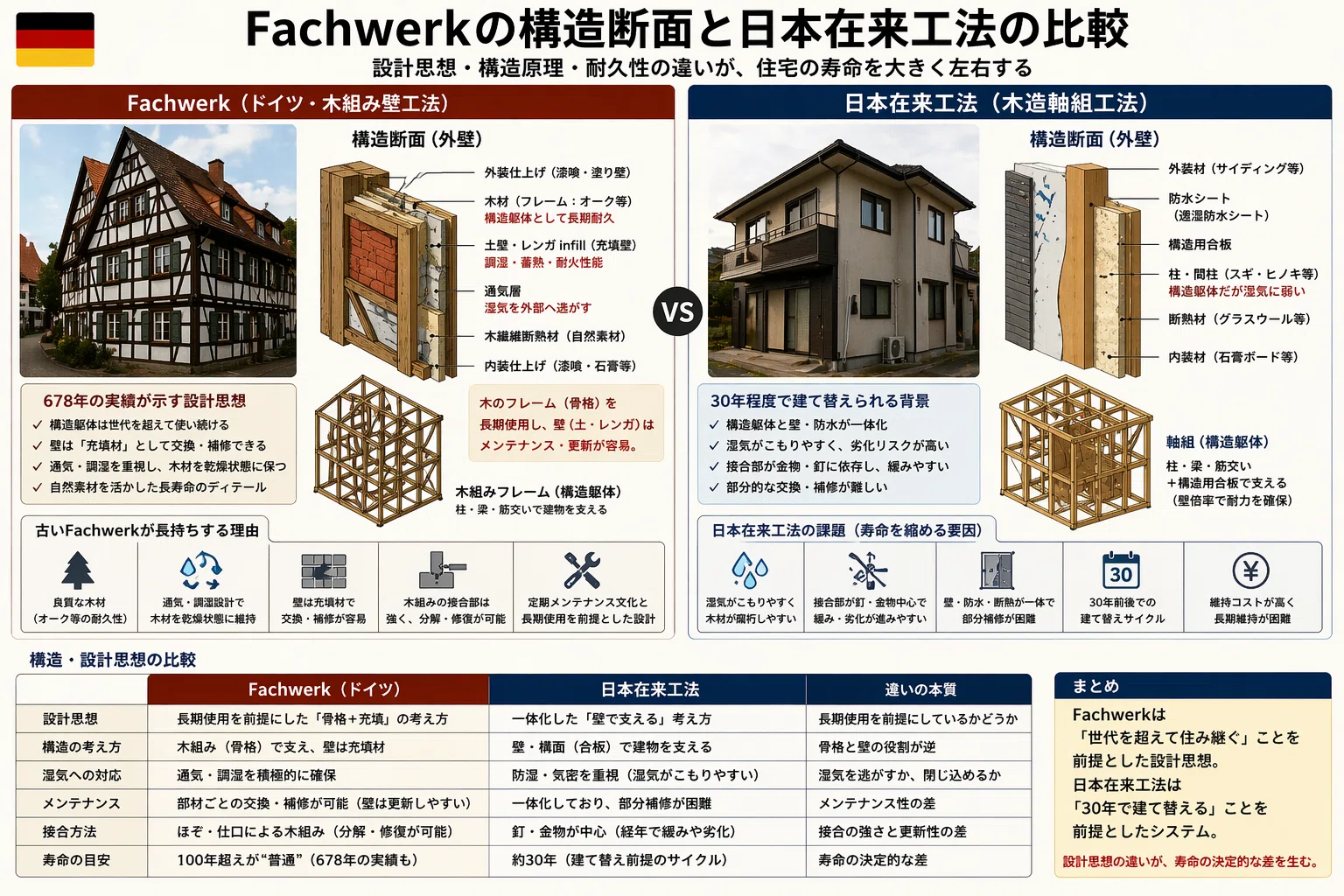 なぜドイツの木造住宅は100年超えが