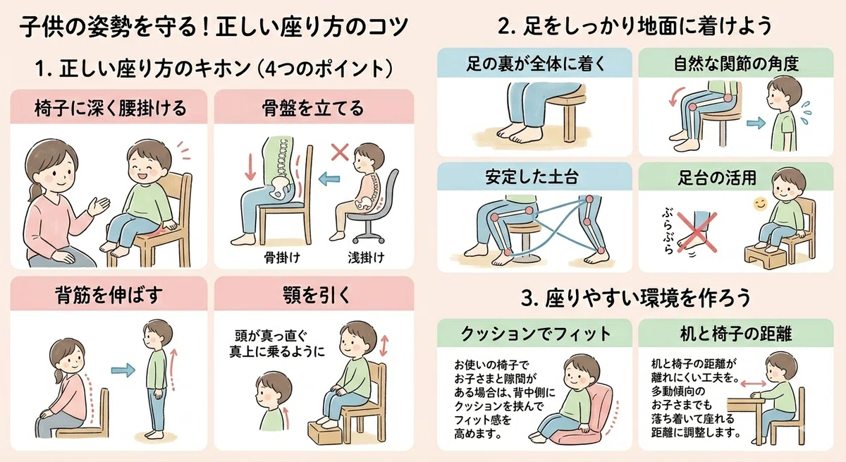 【保存版】「ちゃんと座って」が伝わらない理由|親子で疲れない座り方のコツ|かず|発達っ子と学ぶくらしのヒント