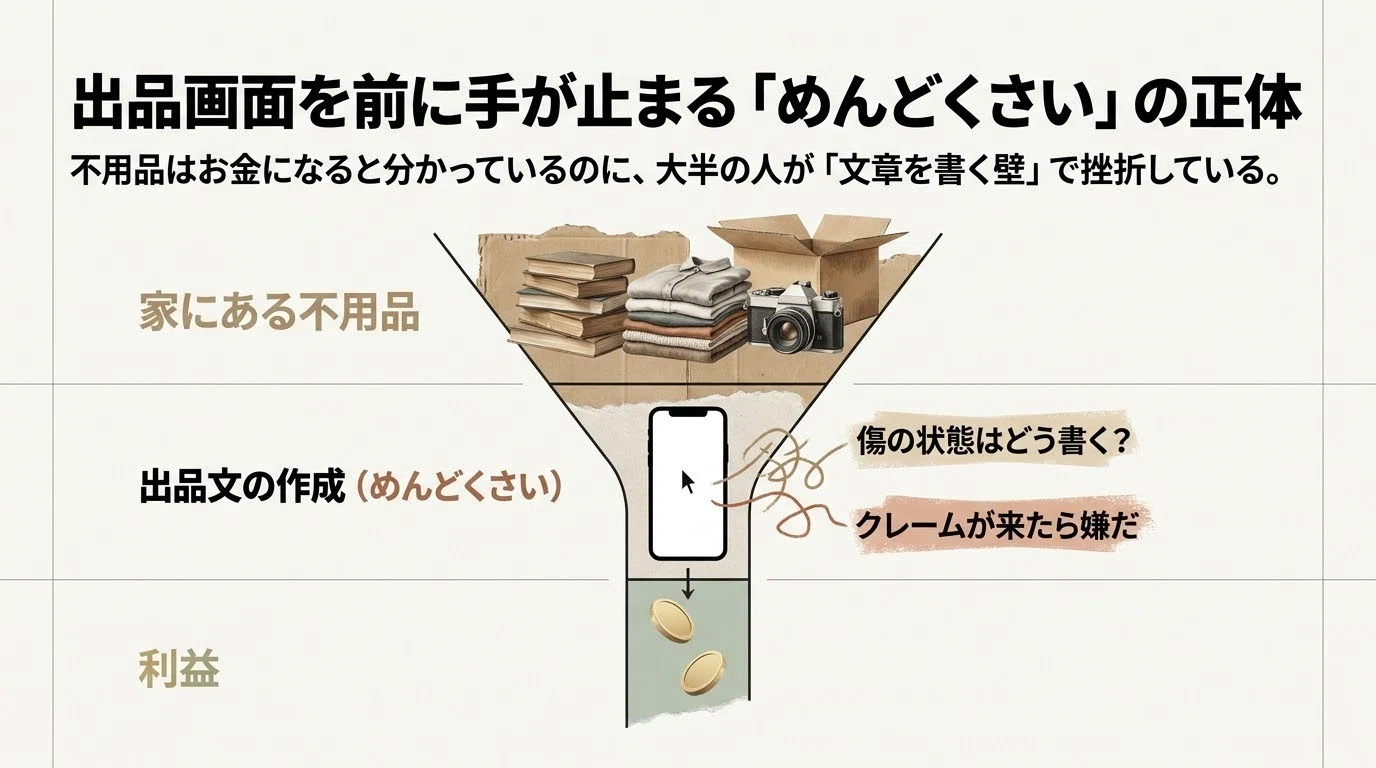ヤフオクの出品が「めんどくさい」を劇的に変える。不用品をサクッと 