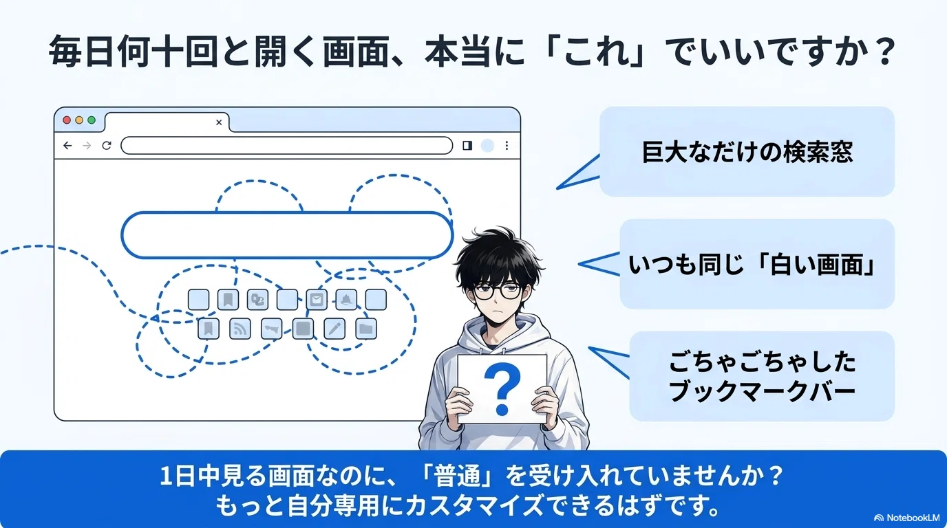 新しいタブを開くたびに「おっ」と思わせる——Humble New Tab Pageで