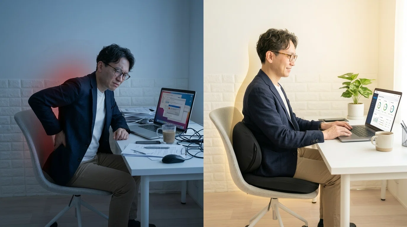 PC腰痛に！エクスジェル「ハグカンフィプレミアム」クッションレビュー