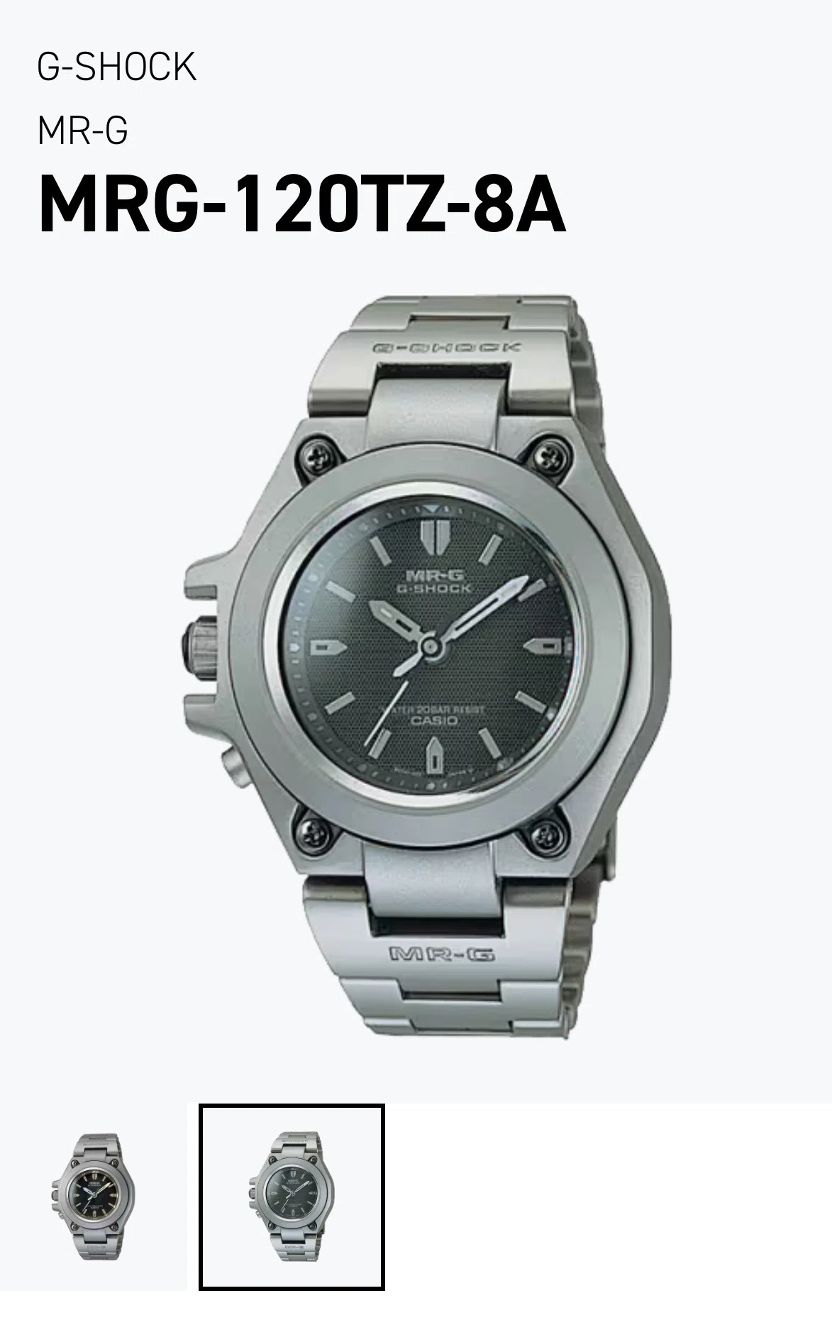 超希少稼働品☆G-SHOCK MRG-120TZ フルメタル フルチタン Y2K ひねくれG-SHOCK AIと対話して物欲をディグる 「古いG-SHOCKがほしい