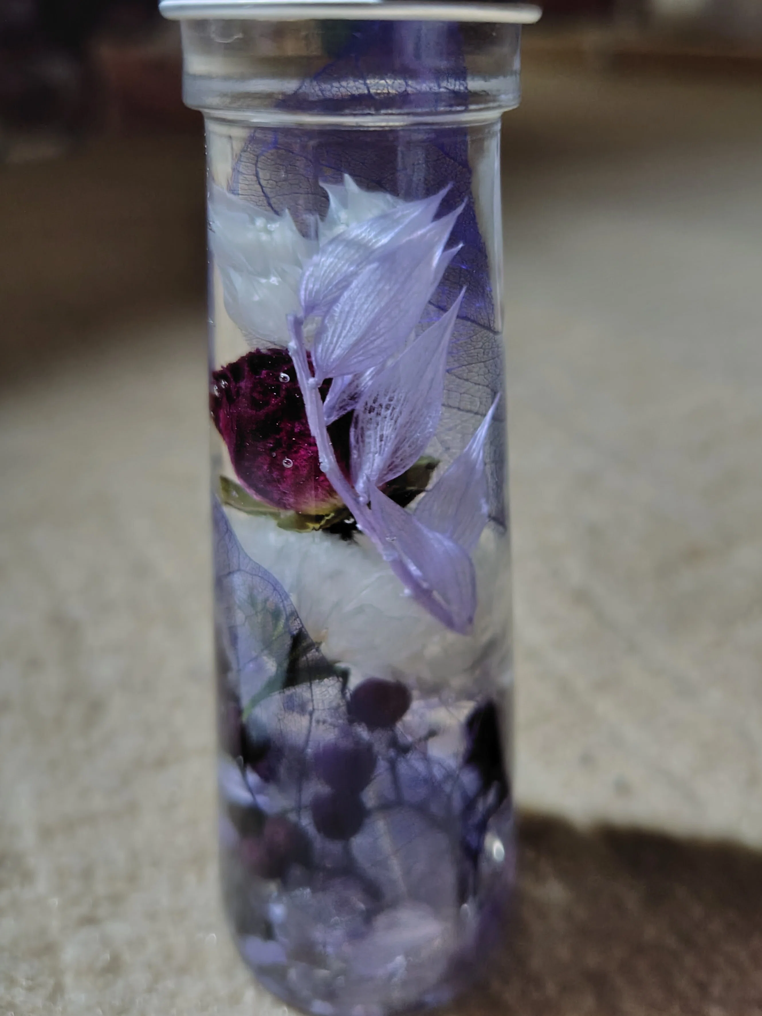 ピアス　オレンジ　薔薇　リボン　ビジュー　ハーバリウム　推し活　かすみ草　春 推しCPのハーバリウムがめちゃくちゃいい（語彙力）｜暇崎ルア