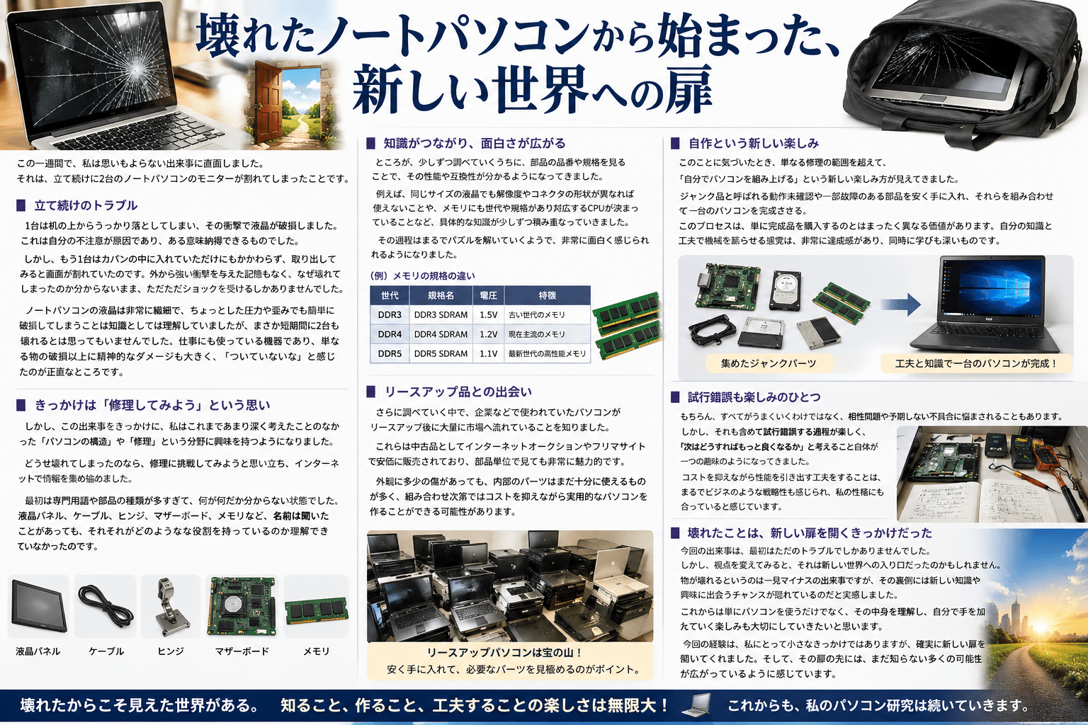 【ジャンク】ノートpc ノートパソコン 起動不可 部品取り 修理用 現状品 4点 壊れたノートパソコンから始まった、新しい世界への扉｜国際ビジネス
