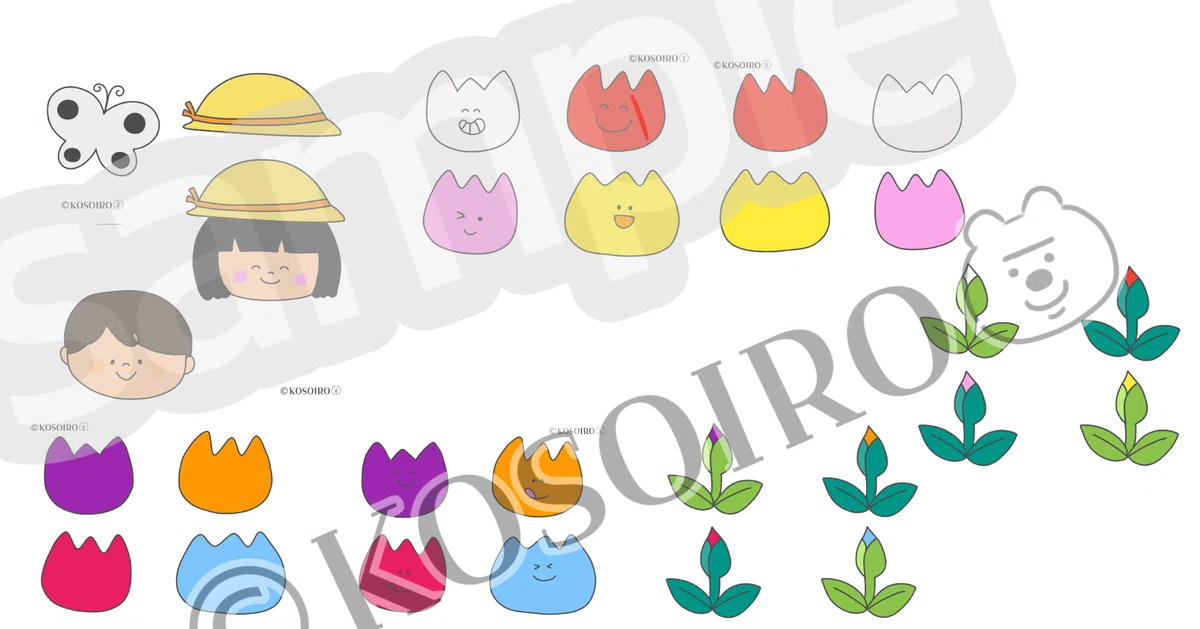 Tip Spring Painting Sheets.pdf Spring Theater Materials: 'Tulip' & 'Ohana ga Waratta' 2-Piece Set ...