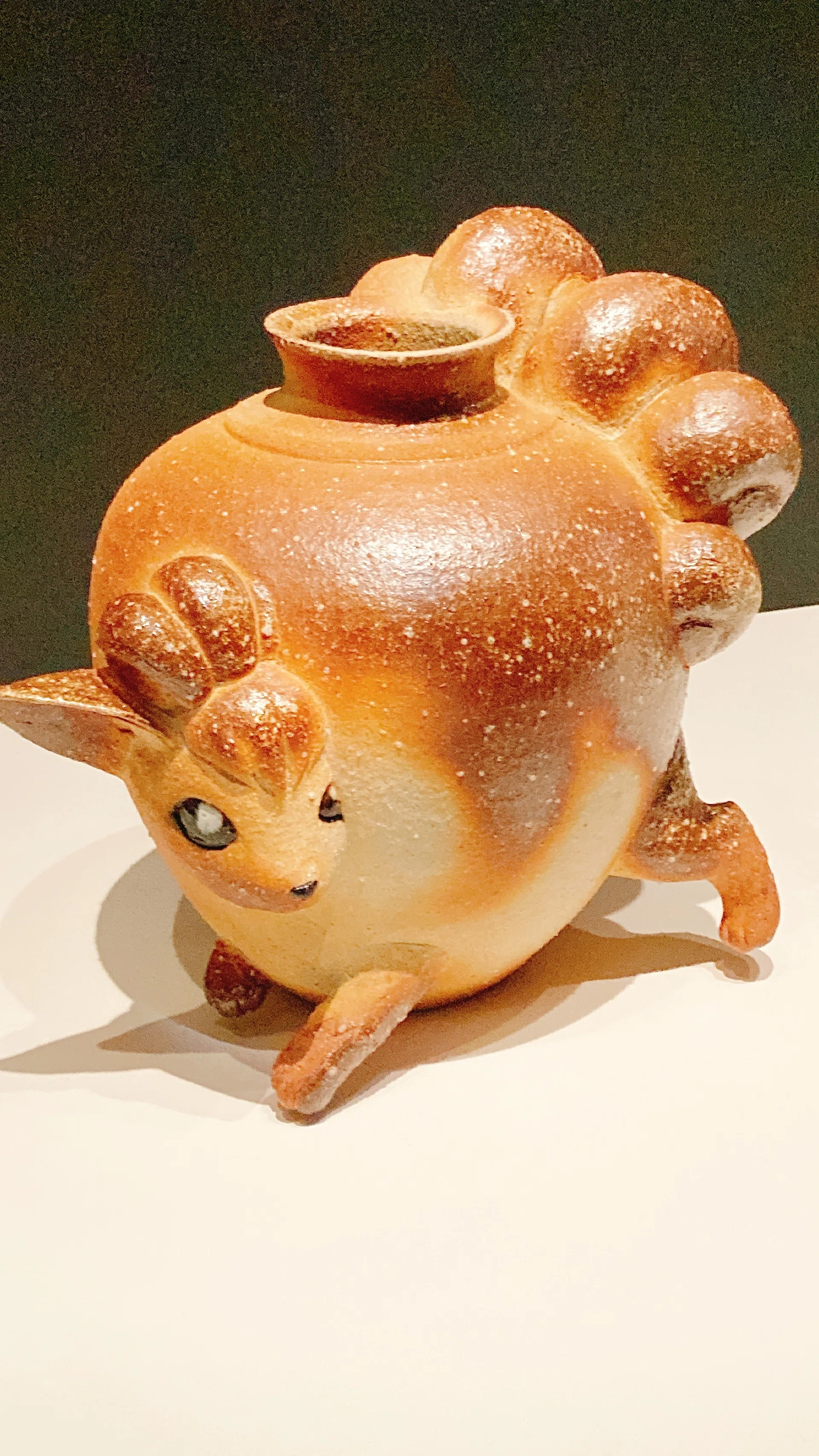 ⭐家宝　マンモス牙の彫刻　キノコとウサギ⭐ ポケモン×工芸展、厄介オタクは レポートに しっかり かきのこした