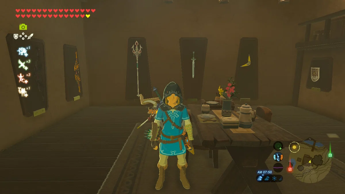 ゼルダの伝説 ウェポンコレクションをケースに入れて飾ってみた｜シロヒゲ