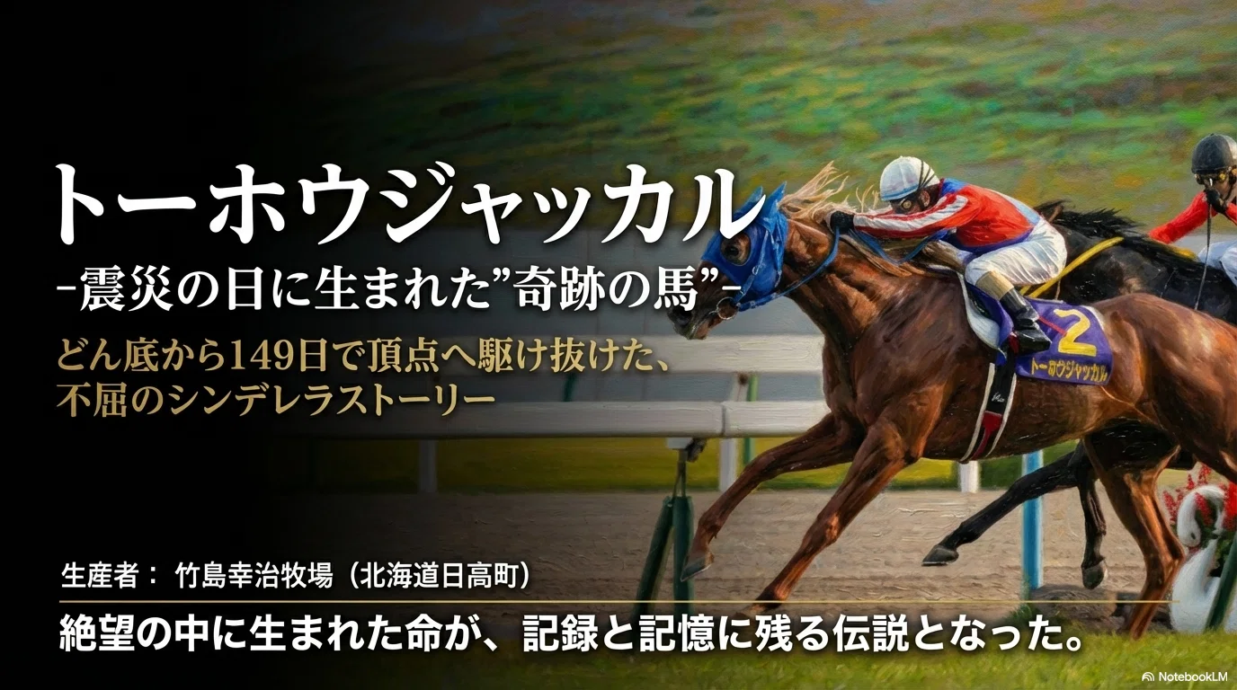 トーホウジャッカル -震災の日に生まれた”奇跡の馬”｜ハサミおじさん