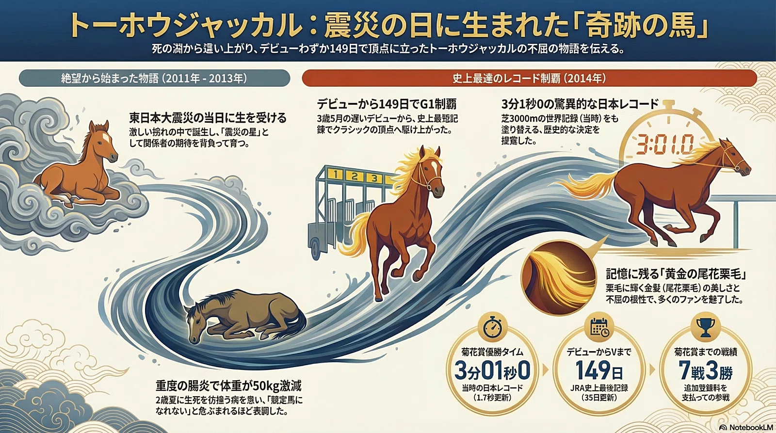 競馬 ポスター トーホウジャッカル トーホウジャッカル -震災の日に生まれた”奇跡の馬”｜ハサミおじさん