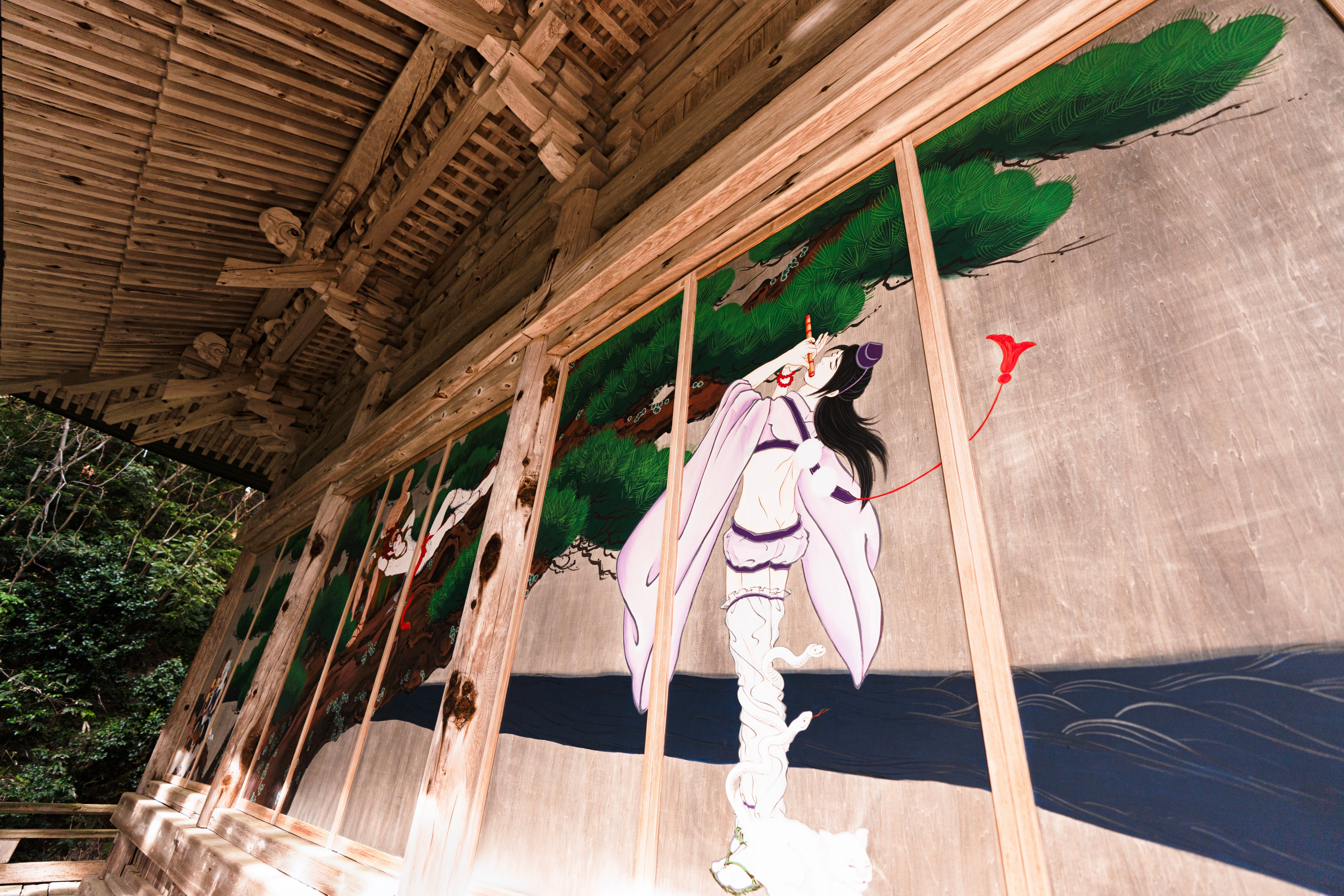 木村了子が描いた、国上寺「イケメン偉人空想絵巻」第2弾が特別公開