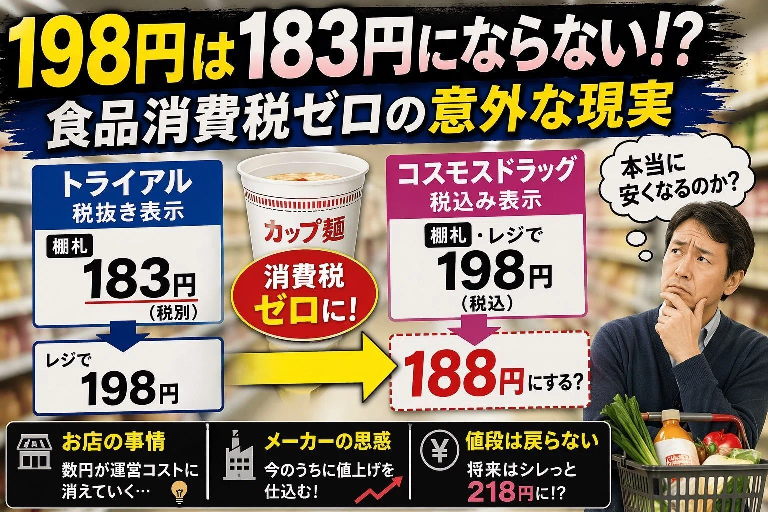 食料品消費税ゼロの“落とし穴”】｜小林 久 (元スーパーやまと社長)