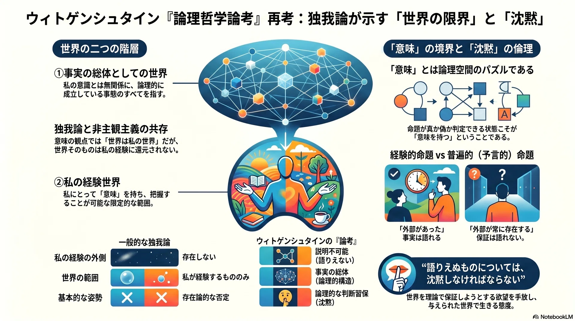 哲学再考】ウィトゲンシュタイン再読：①独我論から読む『論理哲学論考