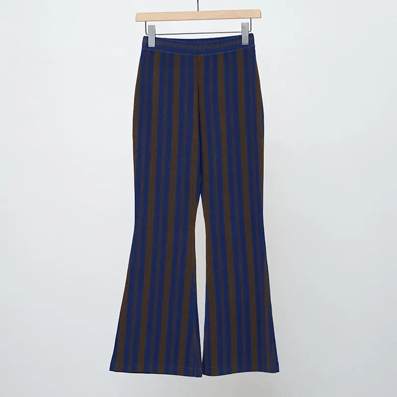 PHEENY】風をまとうPile Border Relaxed Flare Pants｜THIRTY' THIRTY'