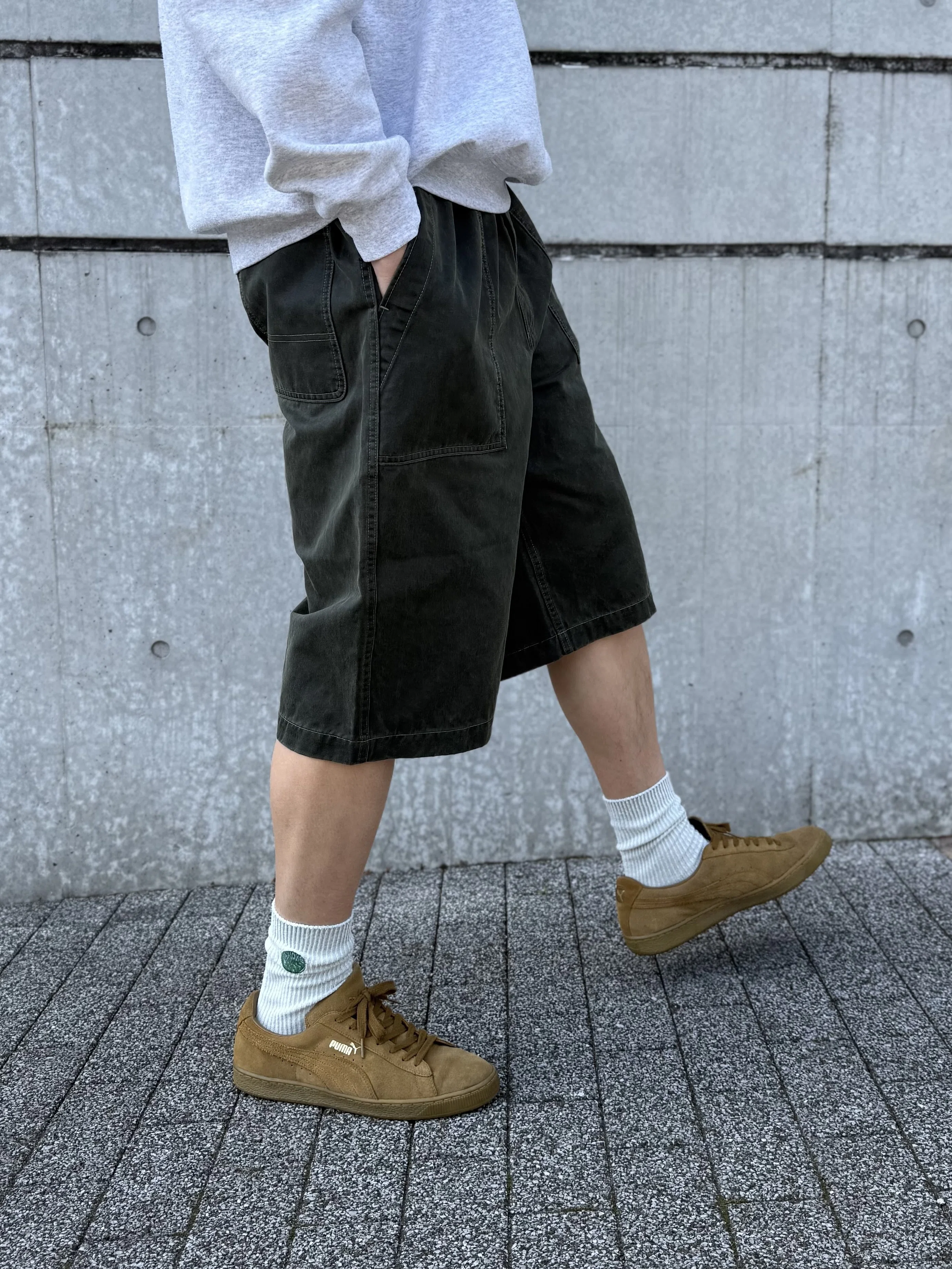 パンツ BOTANICAL WAX AGING SHORTS RUST GREEN BOTANICAL WAX AGING SHORTS｜dexim_note