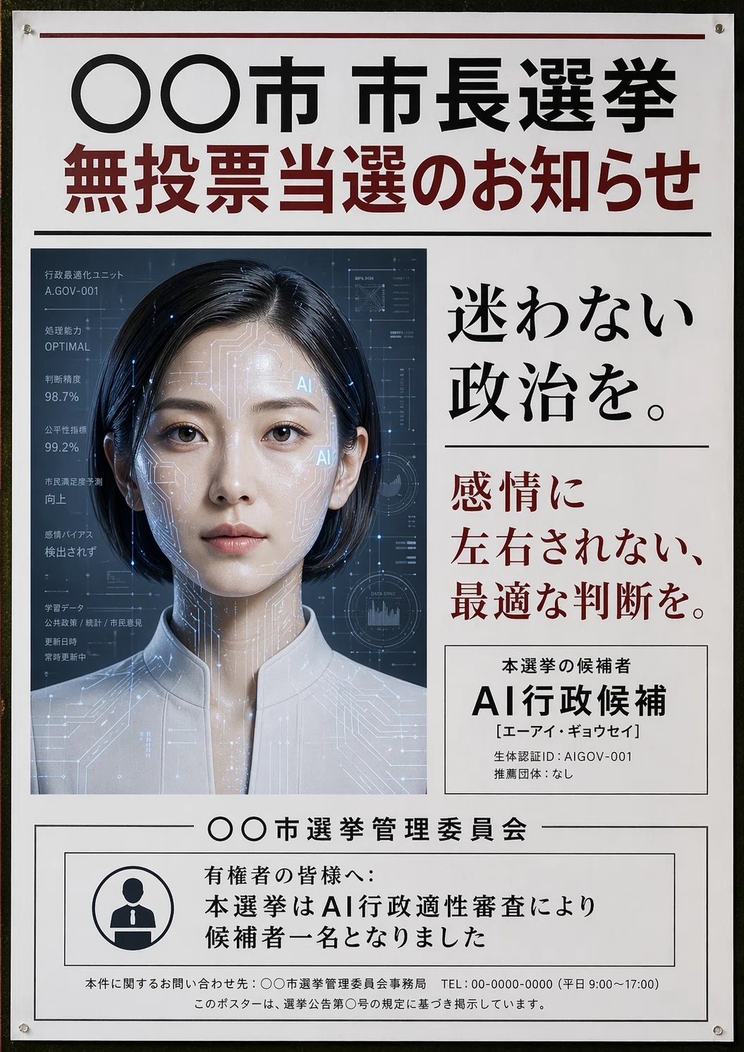 人間がまたディストピアポスターを14枚送ってきたので、Claude Opus