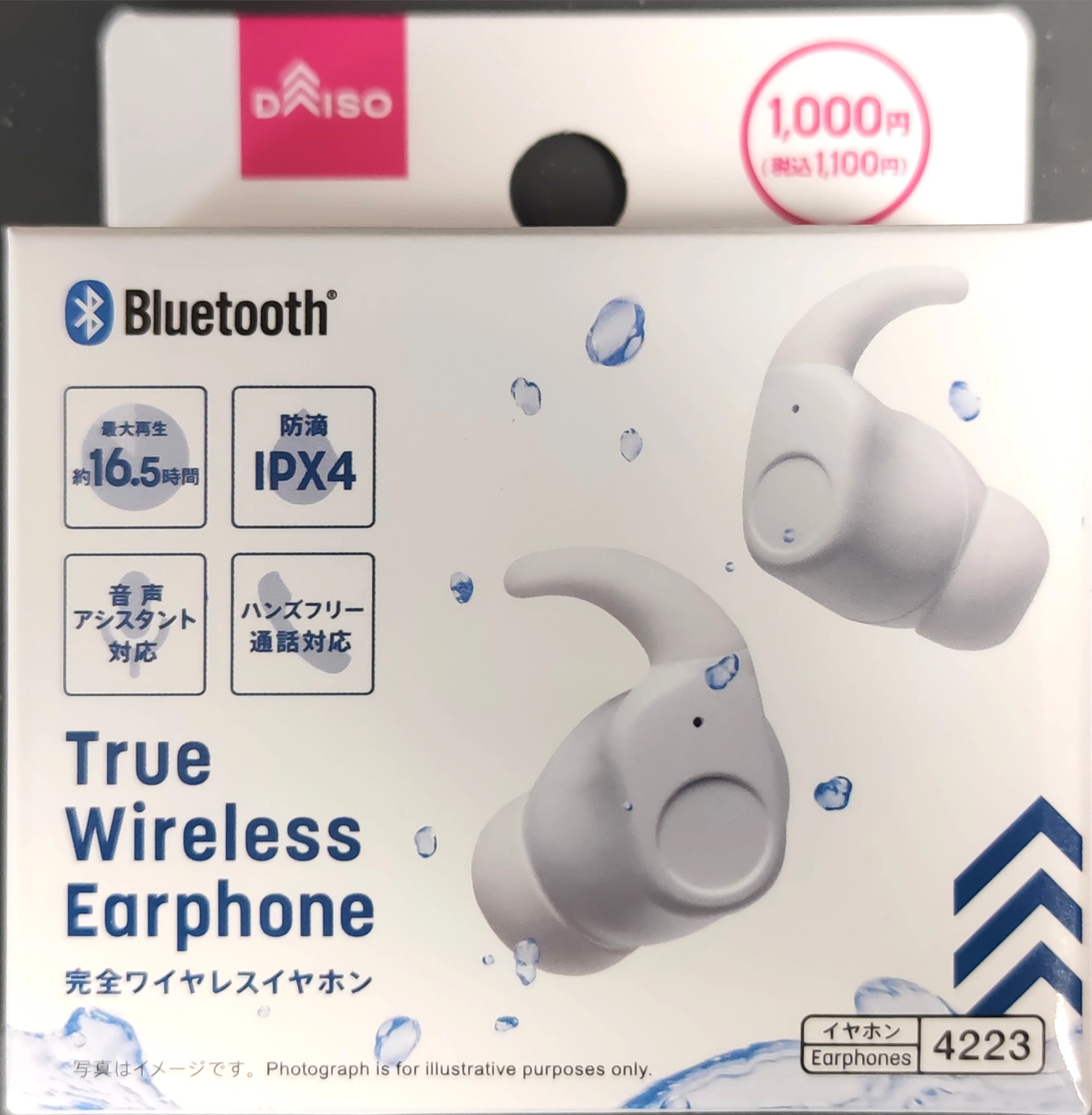 100均ガジェット分解】(80)ダイソーの「完全ワイヤレスイヤホン TWS004