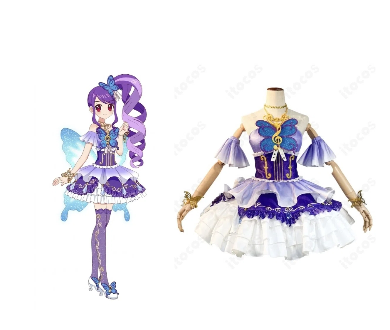 プリパラ じゅのん 神アイドル編 コスプレ衣装｜透明感アイドルコーデ