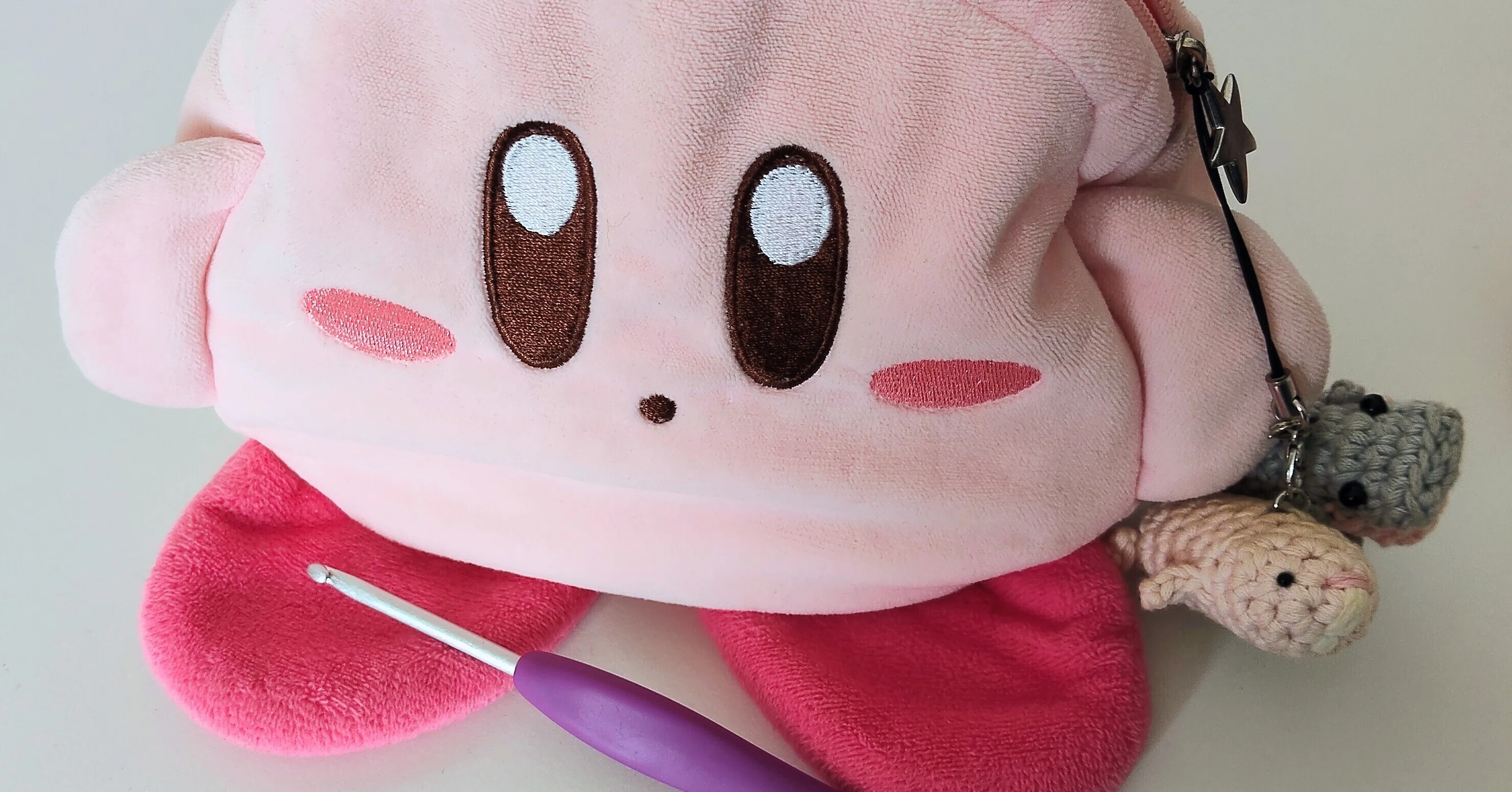 あみぐるみ】カービィお誕生日おめでとう！画面張り付きカービィの