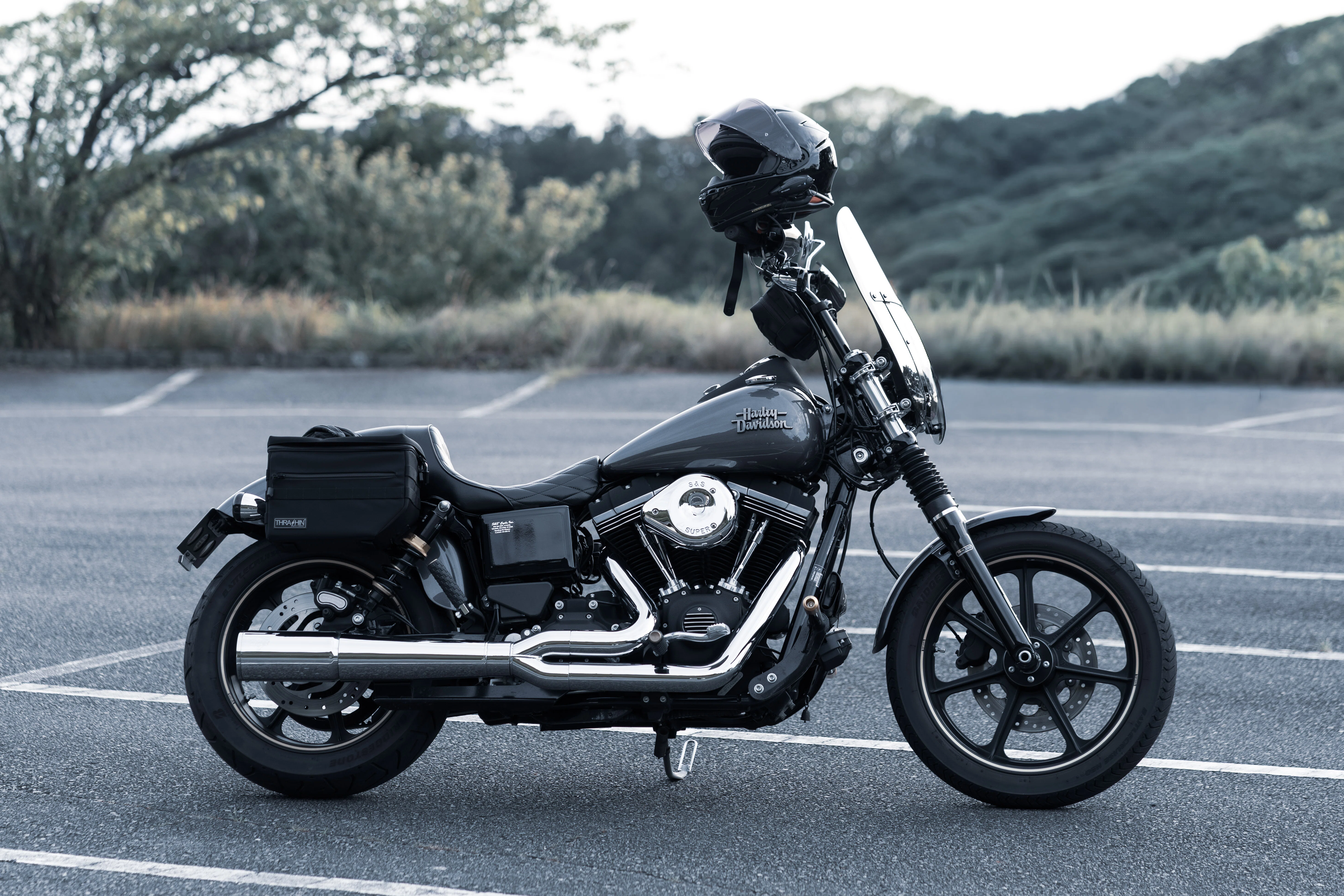リアサスを延長した話・サンダンスTrakTek｜HarleyDavidson｜86年式の