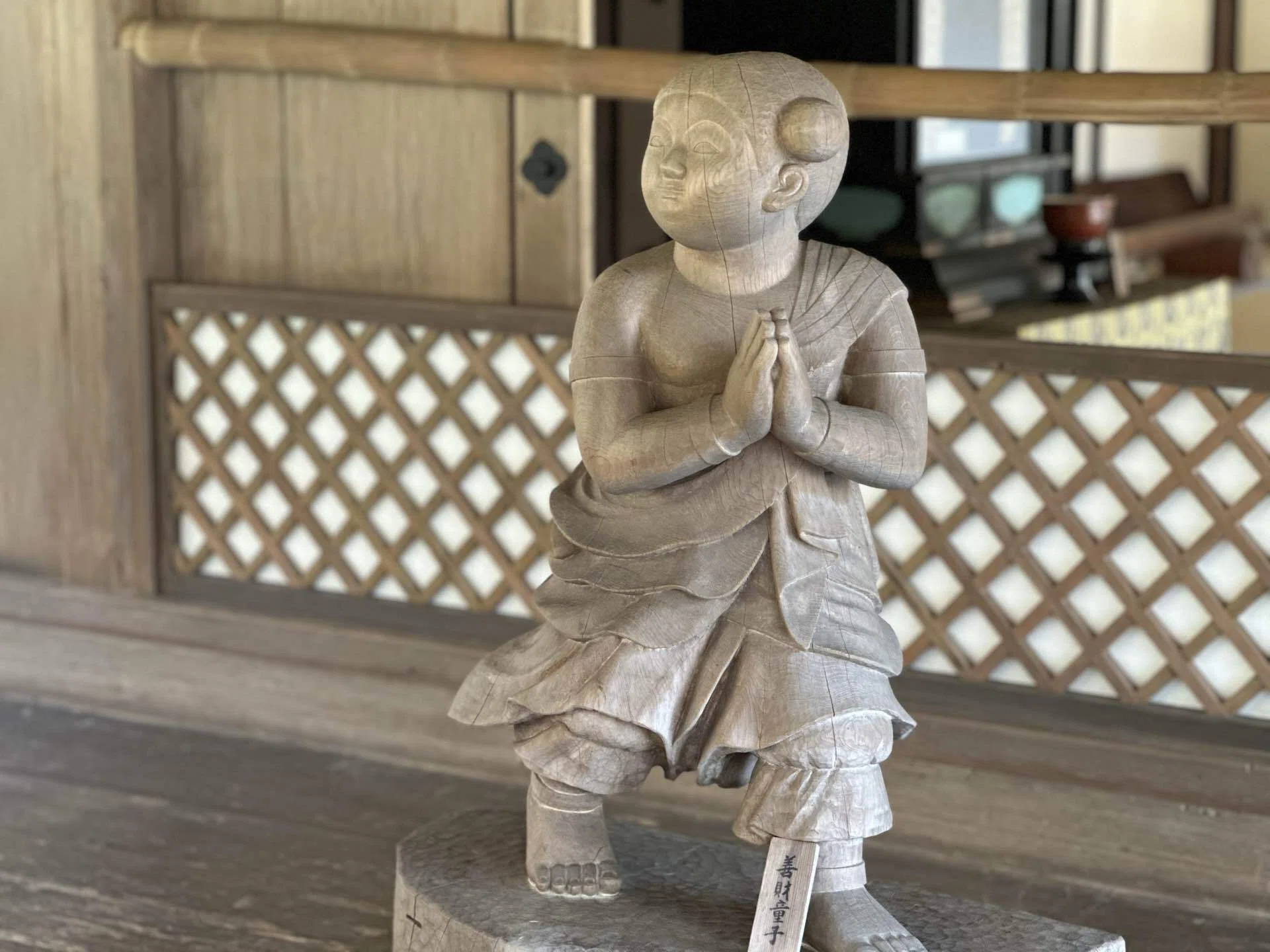 華国の僧！[木彫の子供像・木製]／清代／中国寺院 鳥獣戯画の寺で会いたかったのは、800年前の「子犬」だった【京都・高