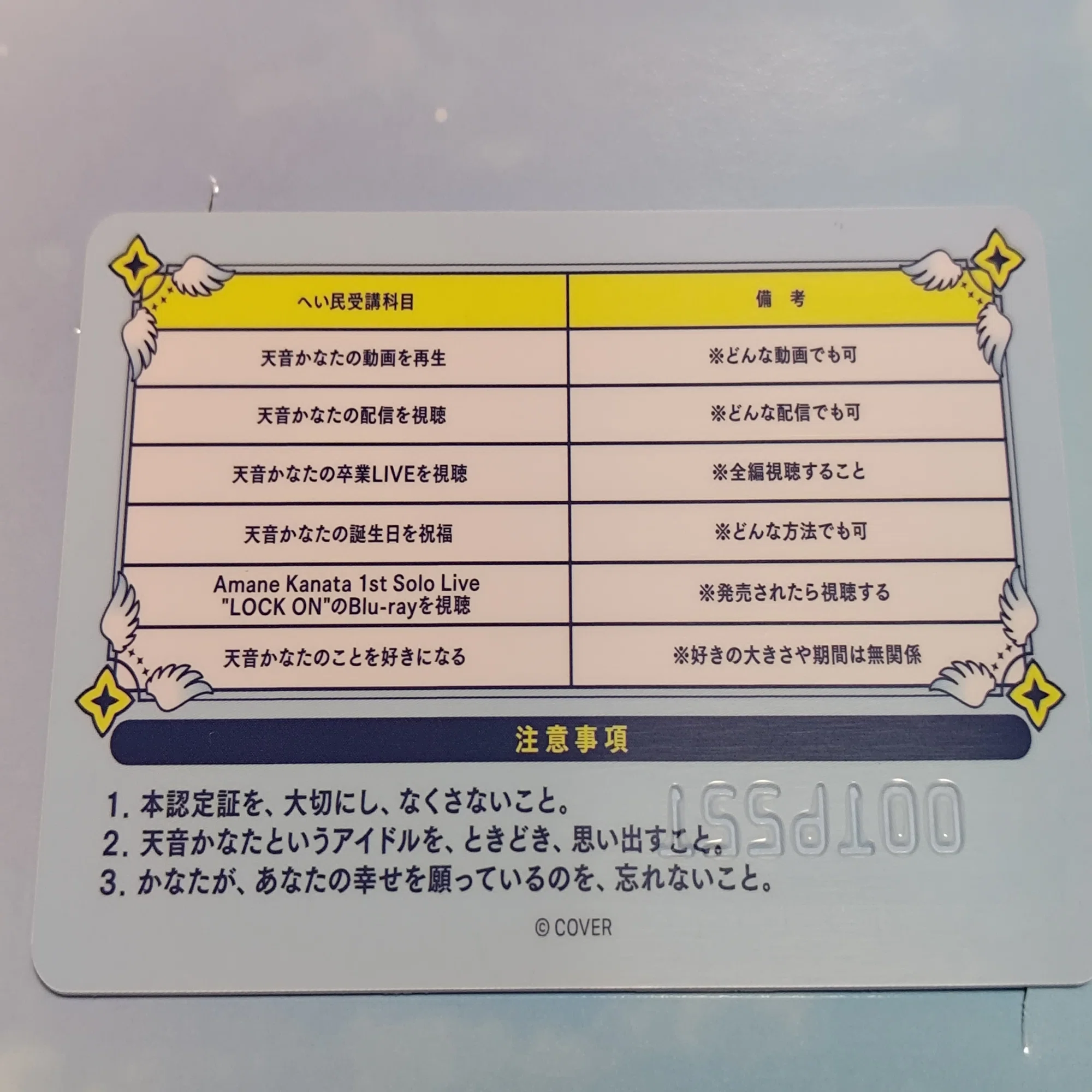天音かなた卒業グッズが届いてしまった｜しまんちゅ