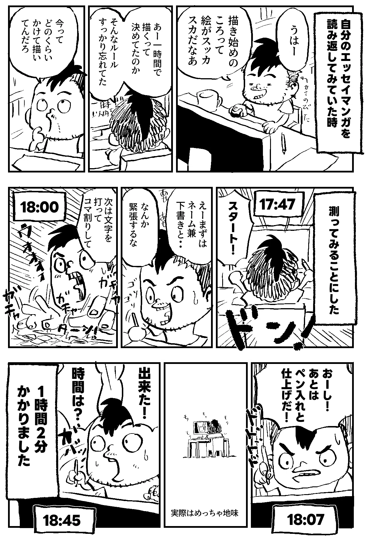 48歳マンガ家志望 作画スピード｜加藤オズワルド