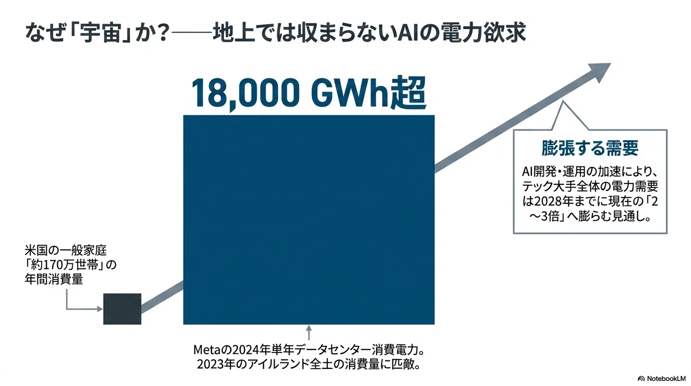宇宙から「夜でも電気」が届く時代へ——MetaがOverview Energyと結んだ