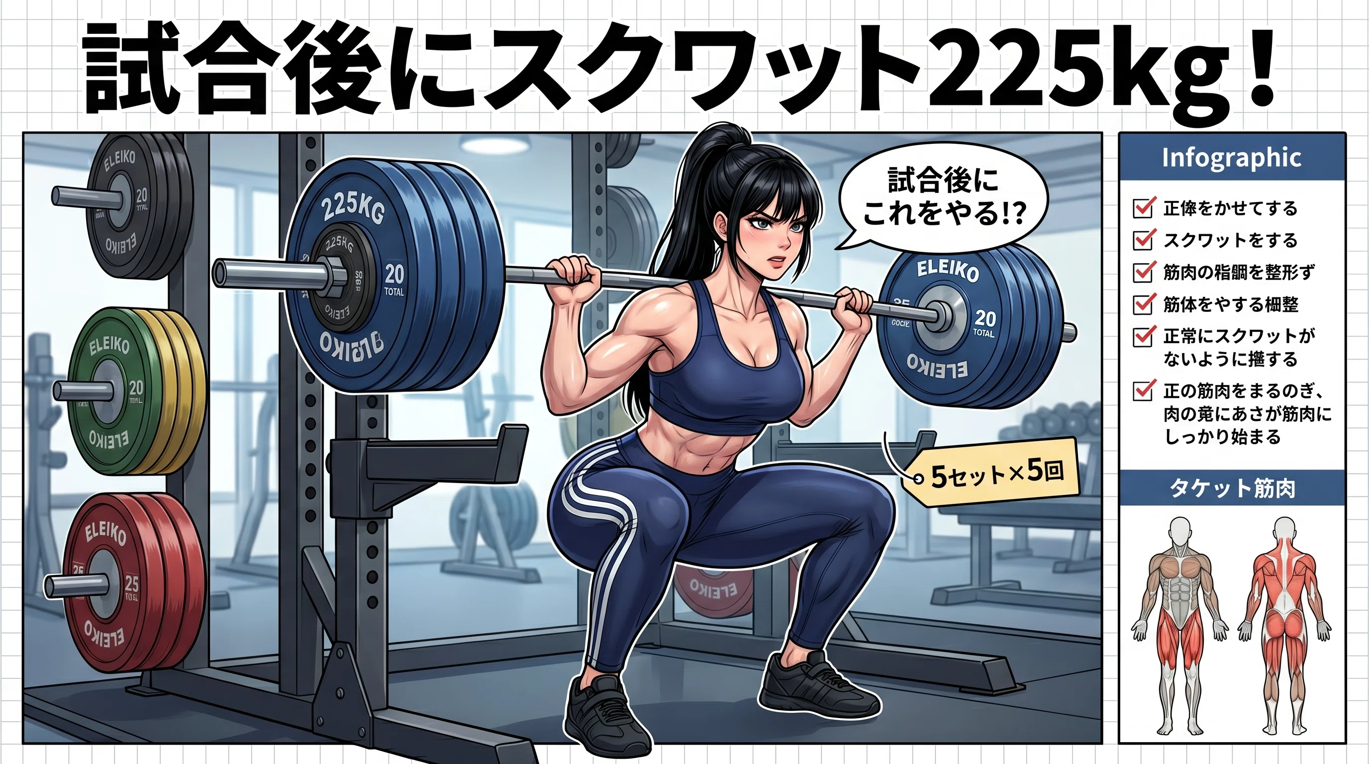 大谷翔平の筋肉トレーニング完全解説｜スクワット225kgの驚異的肉体の