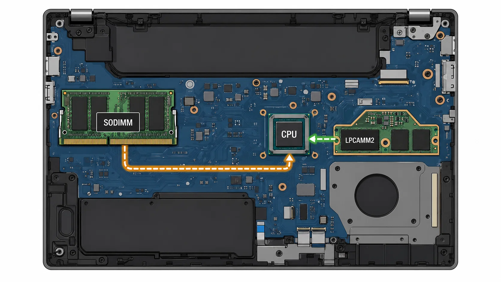 LPCAMM2とは何か：ノートPCのメモリを「速く、薄く、交換できる」形に