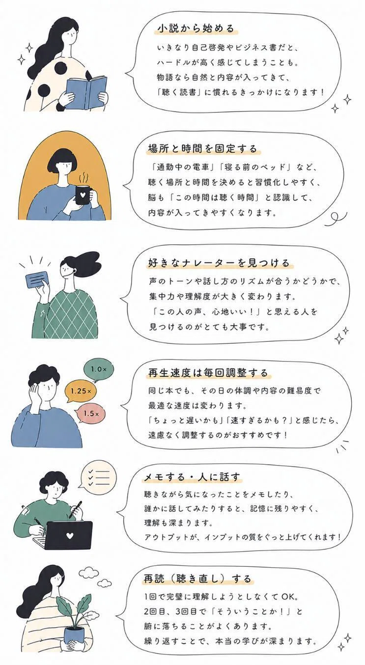 オーディブルが頭に入らない時の解決策
