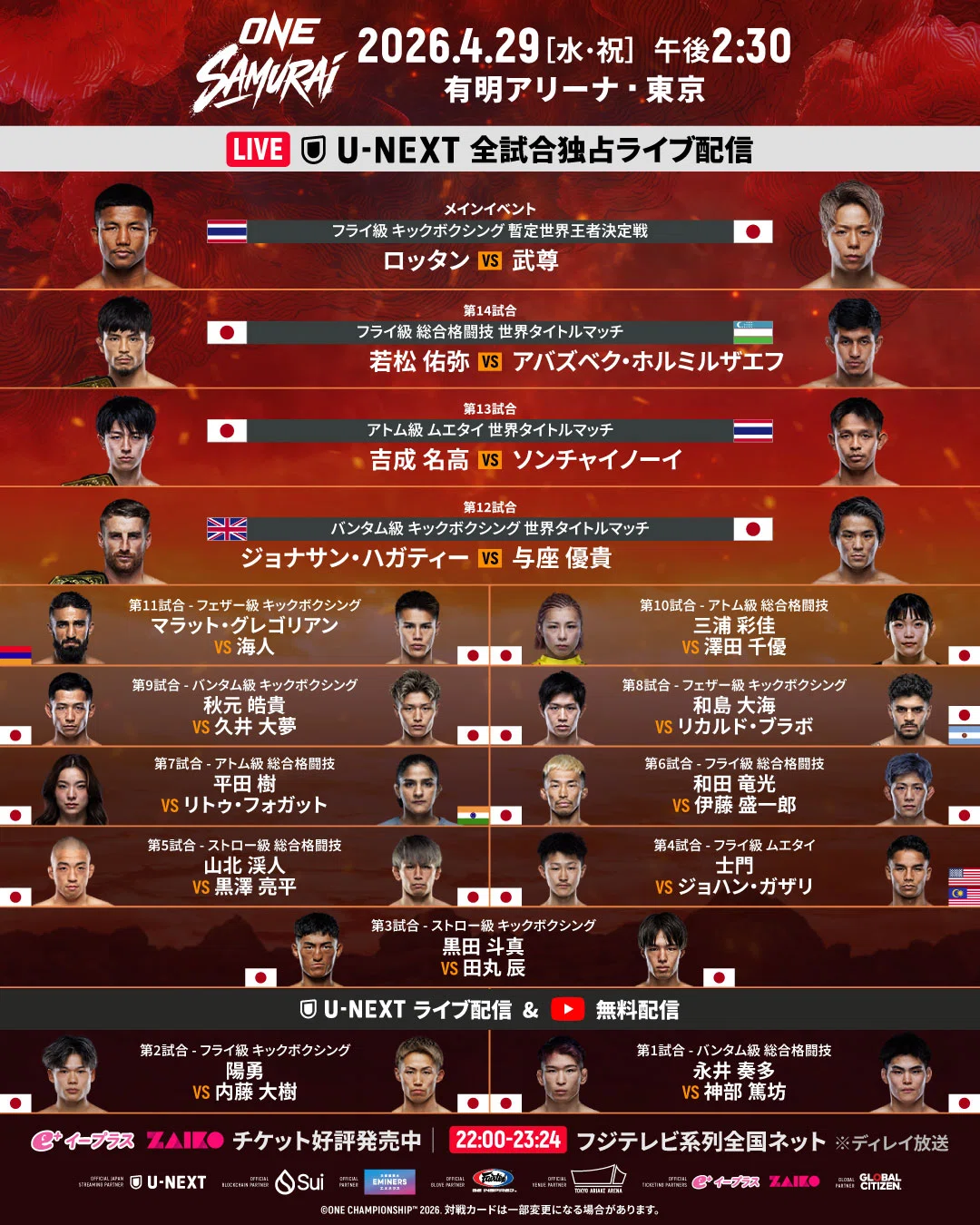 会場観戦ONE SAMURAI 1】武尊が勝った。が、世界の壁は厚い。｜t-note