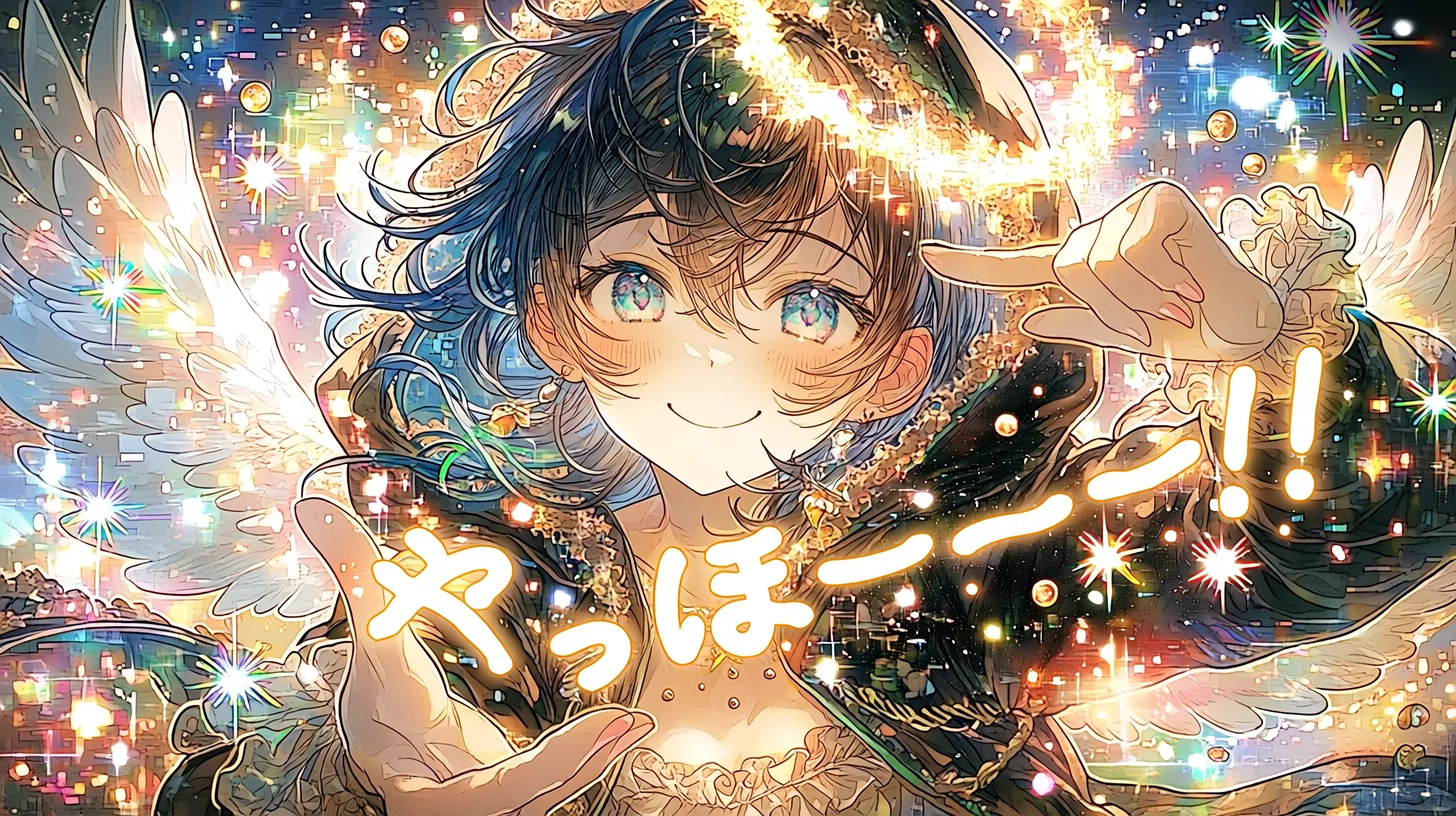 ◇サイバーエンジェル2077🪽💙🎉 デジタル世界の天使｜サイバーパンク