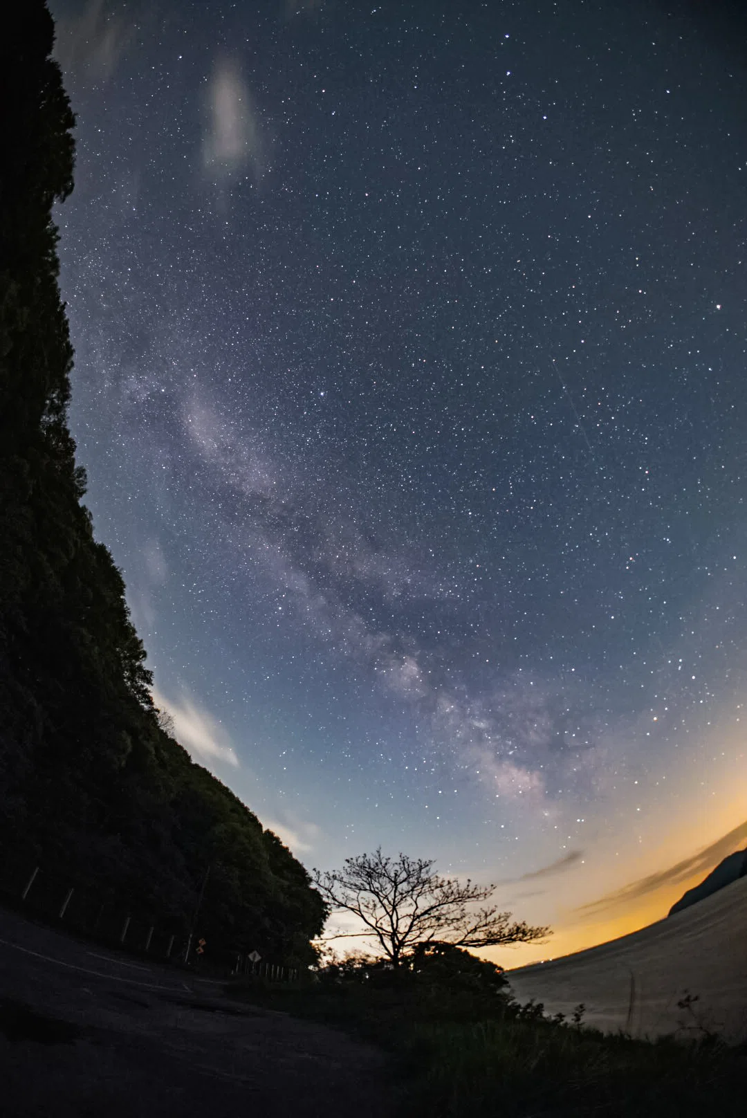 琵琶湖近くで撮った星空｜hata687